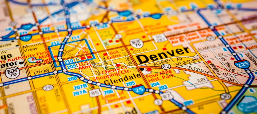 Denver City map