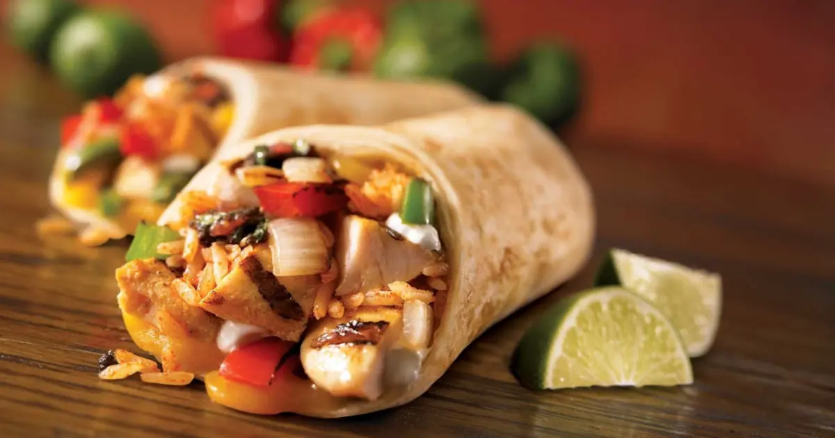 Freshly cooked burritos, available at Los Dos Potrillos Mexican restaurant in highlands ranch
