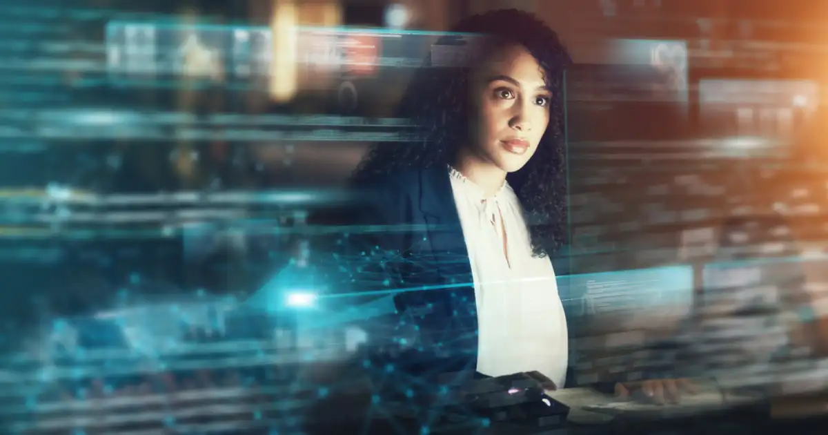 woman working in a tech career in denver